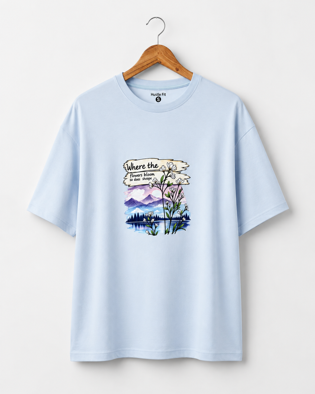 Hustle Fit Flowers Bloom Tee