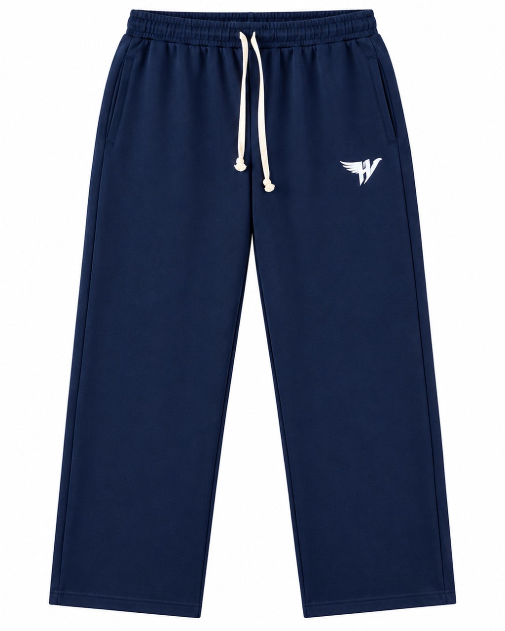 Hustle Fit Navy Blue Loose Fit Trousers