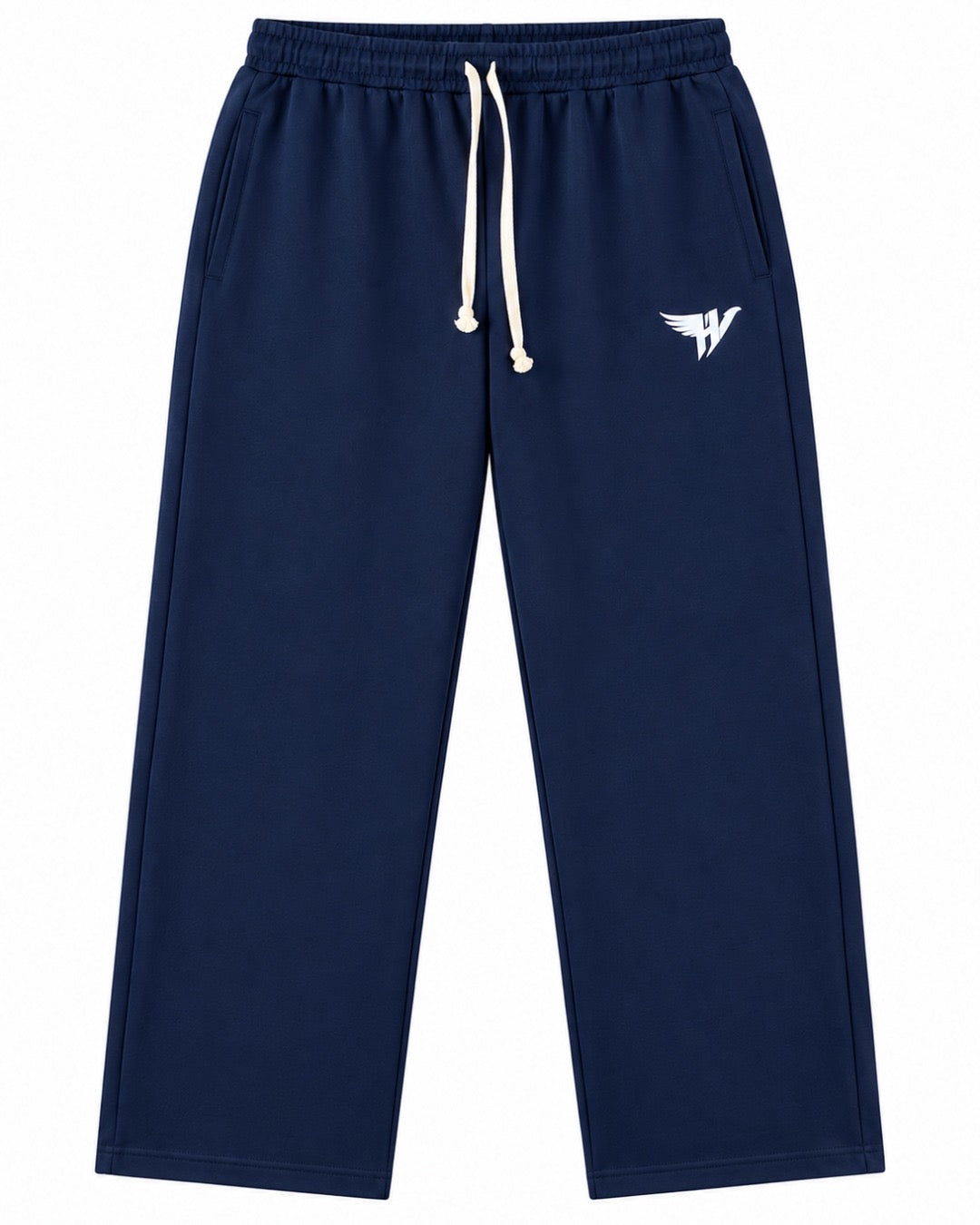 Hustle Fit Navy Blue Loose Fit Trousers