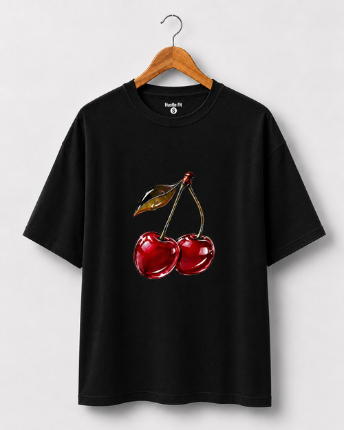 Hustle Fit Cherry Tee