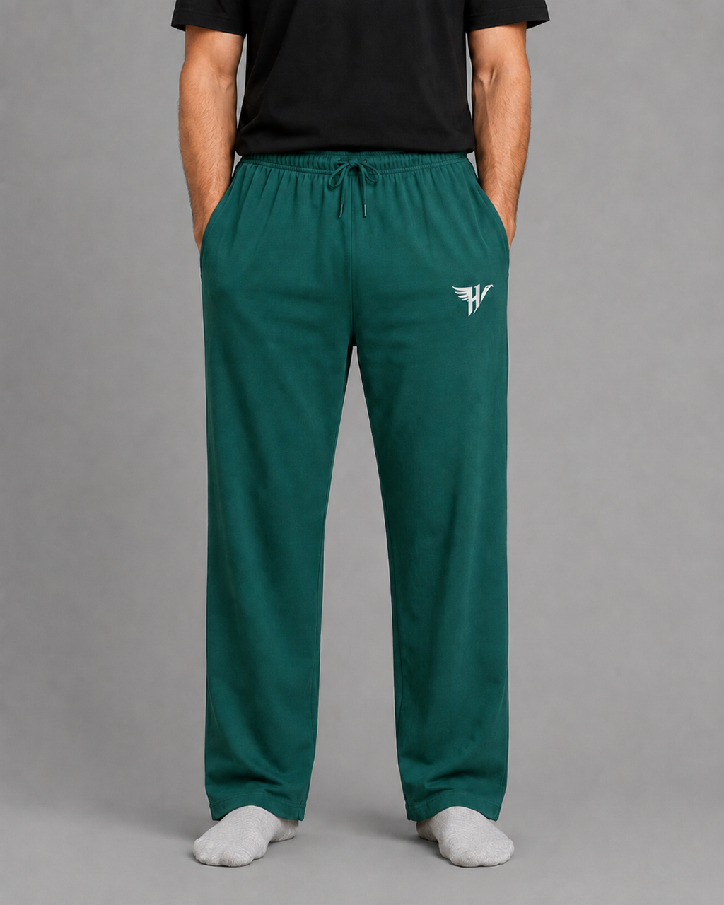 Hustle Fit Green Relaxed Trousers