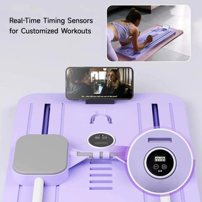 Multifunctional Abdominal Exercise Board Fitness Board Leg & Arm Toner Automatic Rebound Fitness Equipment Pilates Reformer Set